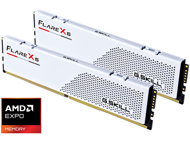 G.SKILL Flare X5 64GB (2 x 32GB) 288-Pin PC RAM DDR5 6000 (PC5 48000) Desktop Memory Model F5-6000J2836G32GX2-FX5W