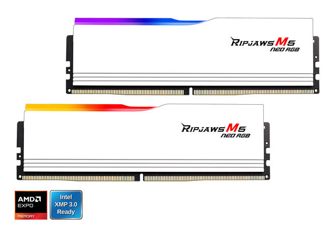 G. SKILL Ripjaws M5 Neo RGB Series 96GB (2 x 48GB) 288-Pin PC RAM DDR5 6000 (PC5 48000) Desktop Memory
