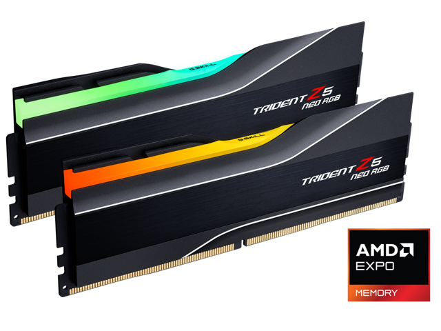 G. SKILL Trident Z5 Neo RGB Series 64GB (2 x 32GB) 288-Pin PC RAM DDR5 6000 (PC5 48000) Desktop Memory Model F5-6000J2836G32GX2-TZ5NR