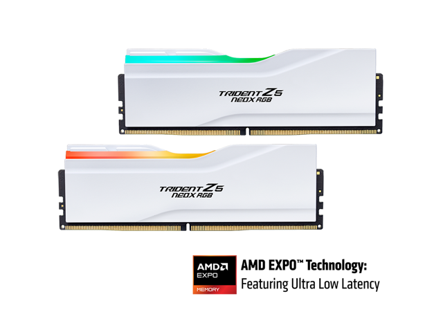 G. SKILL Trident Z5 NeoX RGB Series 32GB (2 x 16GB) 288-Pin PC RAM DDR5 6000 (PC5 48000) Desktop Memory Model F5-6000A3038F16GX2-TZ5NXRW RAM