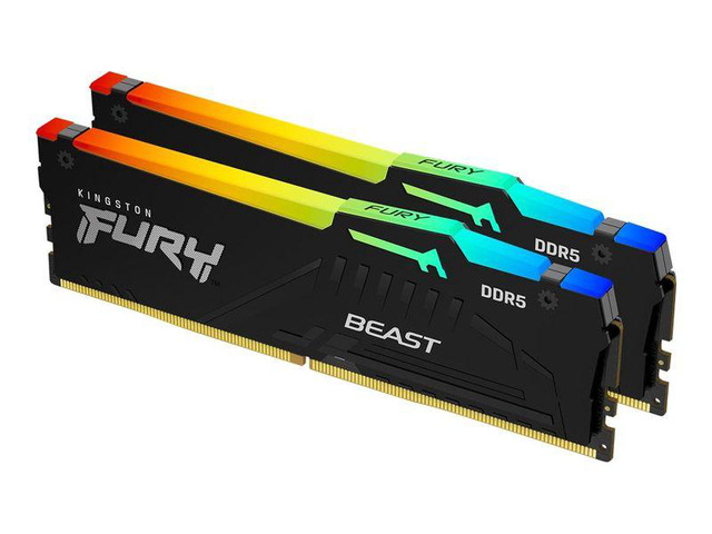 Kingston FURY Beast 16GB (2 x 8GB) 288-Pin PC RAM DDR5 6000 (PC5 48000) Memory (Desktop Memory) Model KF560C30BBEAK2-16