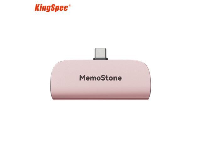 KingSpec MomeStone 512GB Portable SSD up to 2000MB/s Read, Thumb Drive Metal USB 3.2 Type C USSD Mobile Solid U Disk External USB Flash Drives Data.