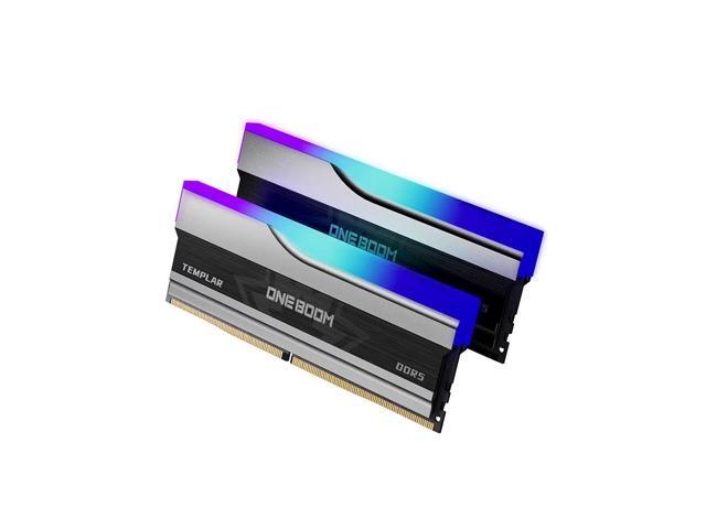 KingSpec ONEBOOM Templar DDR5 RGB 32GB (2 x 16GB) 288-Pin PC RAM DDR5 6000 Desktop Gaming Memory with Dynamic RGB Lighting Sync