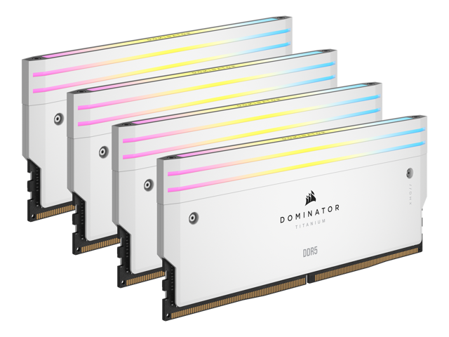 CORSAIR Dominator Titanium 64GB (4 x 16GB) DDR5 6000 (PC5 48000) Desktop Memory Model CMP64GX5M4B6000C36W