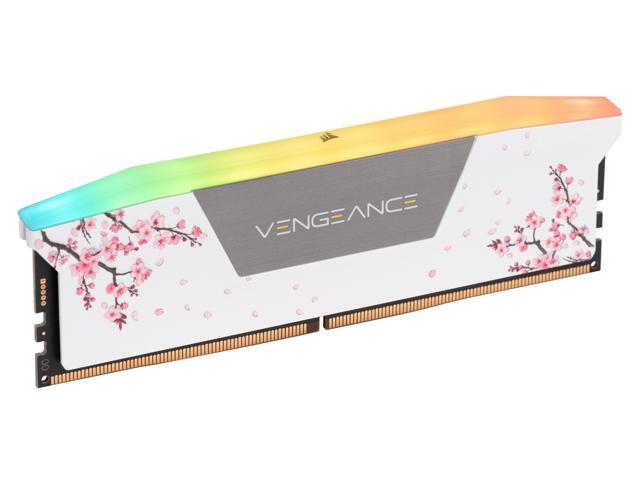 CORSAIR Vengeance RGB 32GB (2 x 16GB) 288-Pin PC RAM DDR5 6000 (PC5 48000) Custom Lab Cherry Blossom Desktop Memory Model CMH32GX5M2B6000Z30WCB -...