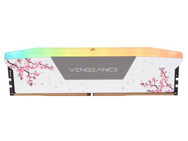CORSAIR Vengeance RGB 32GB (2 x 16GB) 288-Pin PC RAM DDR5 6000 (PC5 48000) Custom Lab Cherry Blossom Desktop Memory Model CMH32GX5M2B6000Z30WCB -...