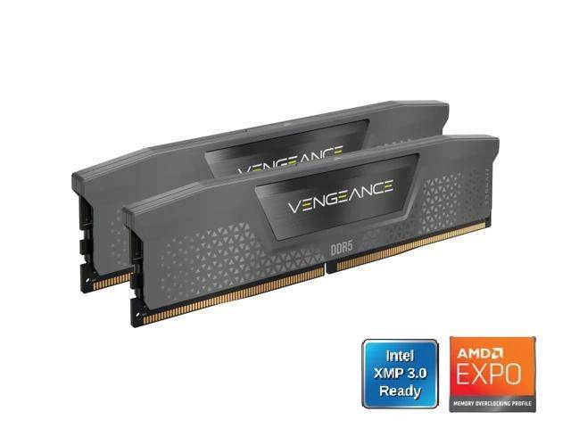 CORSAIR Vengeance 64GB (2 x 32GB) 288-Pin PC RAM DDR5 6000 (PC5 48000) Desktop Memory Model CMK64GX5M2D6000Z40