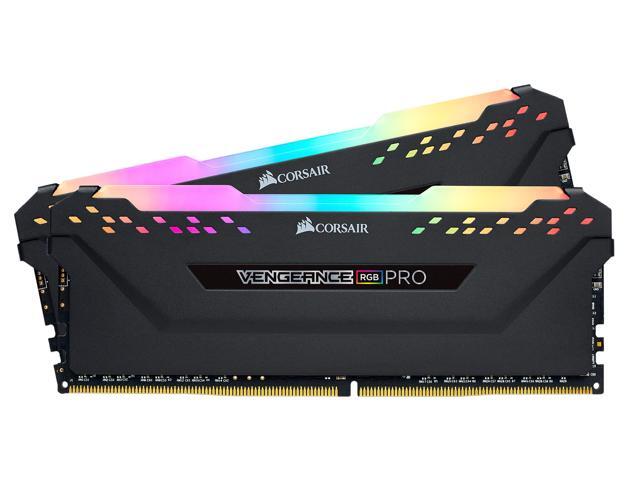 CORSAIR Vengeance RGB Pro 16GB (2 x 8GB) 288-Pin PC RAM DDR4 3200 (PC4 25600) Desktop Memory Model CMW16GX4M2E3200C16