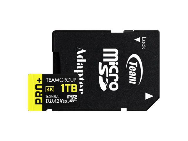Team 1TB Pro+ microSDXC UHS-I/U3 Class 10 Memory Card with Adapter, compatible with Nintendo-Switch, Steam Deck, and ROG Ally, Speed Up to 160MB/s...