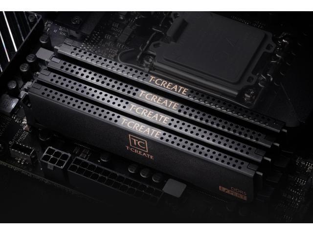 TEAMGROUP 96GB T-Create Expert DDR5 6400 MHz UDIMM Memory Kit (2 x 48GB, Black) - image 4