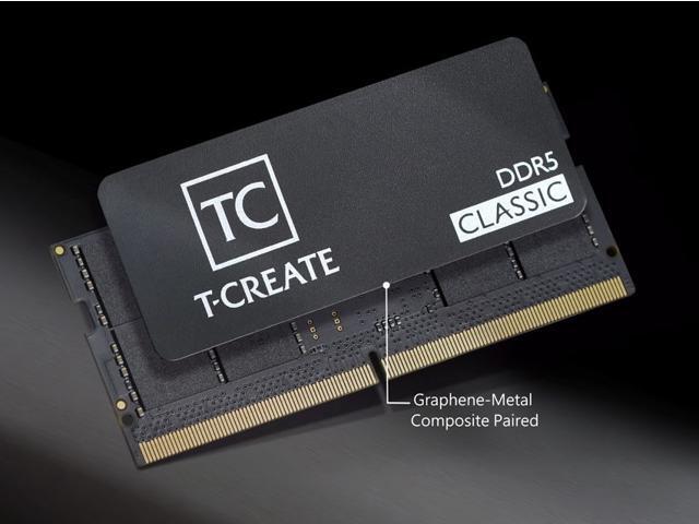 Team T-CREATE CLASSIC 64GB (2 x 32GB) 262-Pin DDR5 SO-DIMM DDR5 5600 (PC5 44800) Laptop Memory Model CTCCD564G5600HC46ADC-S01