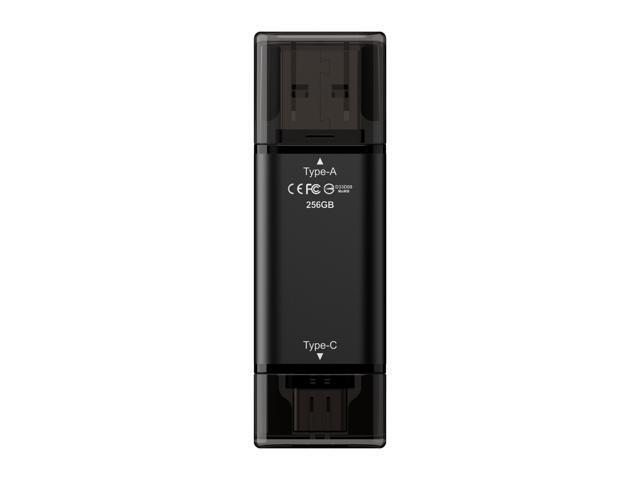 TEAM X1 MAX DRIVE 256GB BLACK USB 3.2 Gen2 External Solid State Flash Drive, Dual Interface Type-C and Type-A, Compatible with Smartphone/ Tablet/...