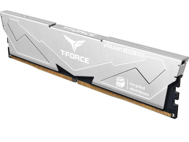 Team T-Force Vulcan ECO 32GB (2 x 16GB) 288-Pin PC RAM DDR5 6400 (PC5 51200) Desktop Memory Model FLESD532G6400HC38JDC01