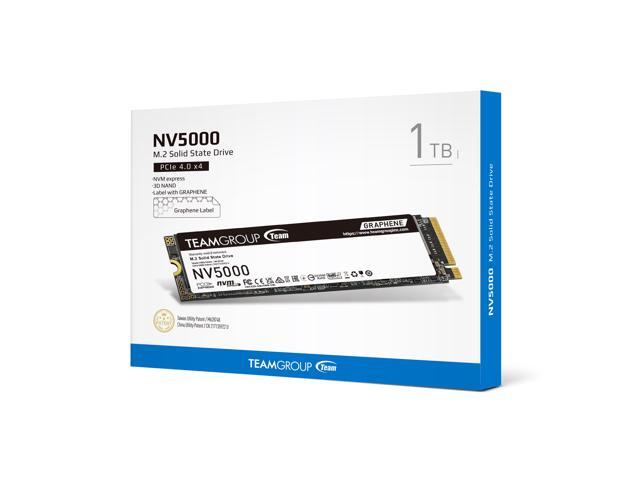 Team Group NV5000 M.2 2280 1TB PCIe 4.0 x4 with NVMe Internal Solid State Drive (SSD) TM8FGM001T0C101