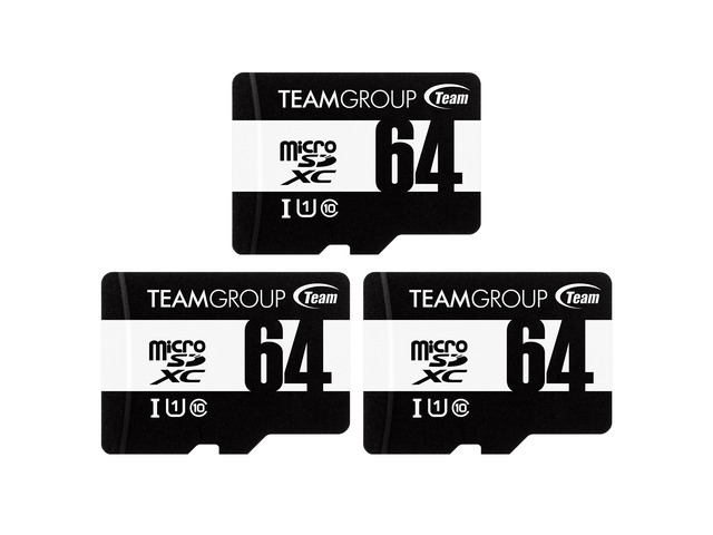 Team 64GB microSDXC Memory Card with Adapter Model TUSDX64GCL10U76