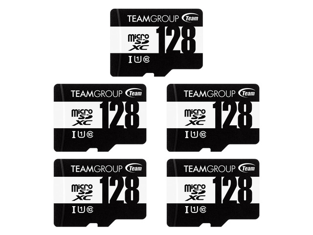 Team 128GB microSDXC Memory Card with Adapter Model TUSDX128GCL10U77