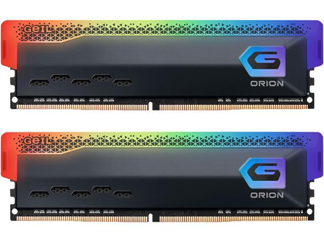 GeIL ORION RGB 16GB (2 x 8GB) 288-Pin PC RAM DDR4 3200 (PC4 25600) Desktop Memory Model GAOSG416GB3200C18ADC RAM