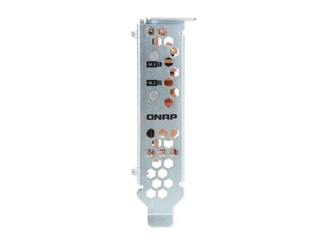 QNAP QM2-2P-244A Dual M.2 22110/2280 Pcie SSD Expansion Card (PCIe Gen2 X4), Low-Profile Bracket Pre-Loaded, Low-Profile Flat and Full-Height are...