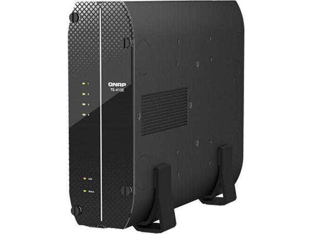 QNAP TS-410E-8G-US 4 Bay Professional fanless Desktop NAS with Intel Celeron Quad-core Processor, 8 GB DDR4 RAM and Dual 2.5GbE (2.5G/1G/100M)...