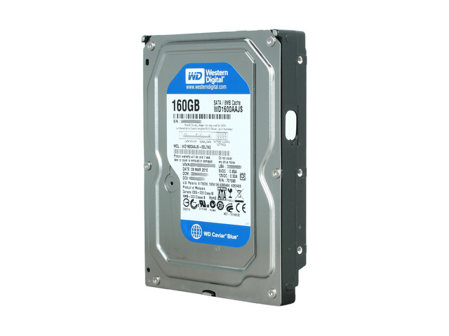 Western Digital Blue WD1600AAJS 160GB 7200 RPM 8MB Cache SATA 3.0Gb/s 3.5' Inter