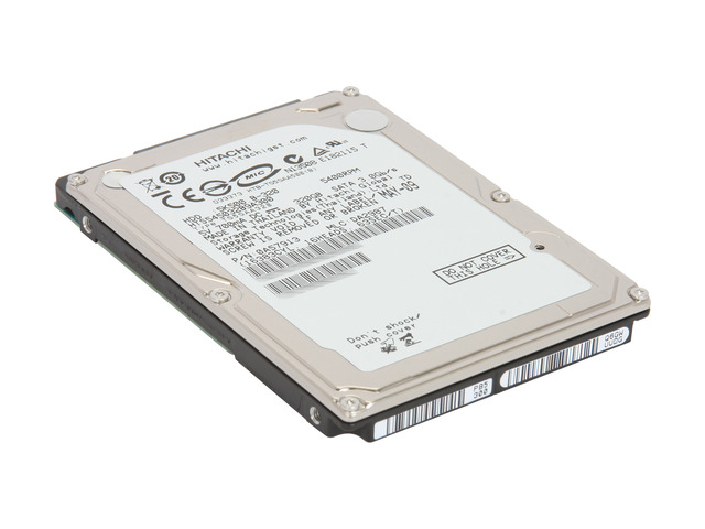 Hitachi GST Travelstar 5K500.B HTS545032B9A300 (0A57913) 320GB 5400 RPM 8MB Cache SATA 3.0Gb/s 2.5' Notebook Hard Drive Bare Drive