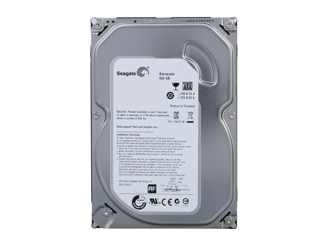 Seagate BarraCuda 7200.9 ST3500641AS-RK 500GB 7200 RPM 16MB Cache SATA 6.0Gb/s 3.5' Internal Hard Drive Retail Kit