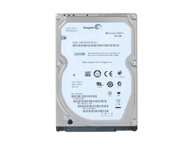 Seagate Momentus 5400.6 ST9250315AS 250GB 5400 RPM 8MB Cache SATA 3.0Gb/s 2.5' Internal Notebook Hard Drive Bare Drive