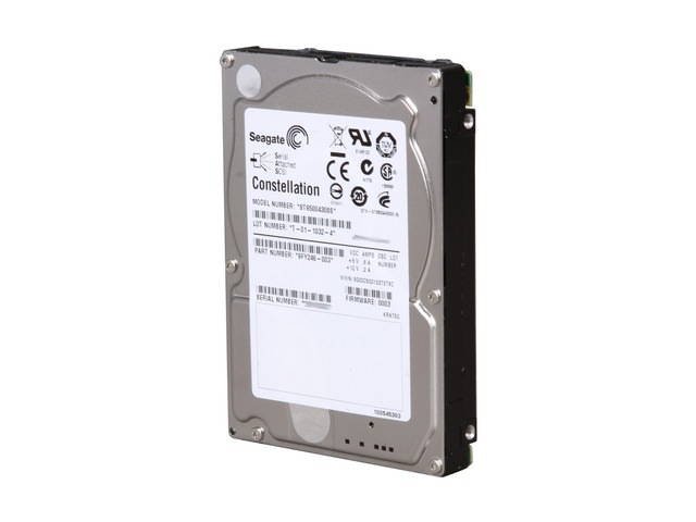 Seagate Constellation ST9500430SS 500GB 7200 RPM 16MB Cache SAS 6Gb/s 2.5' Internal Enterprise Hard Drive Bare Drive