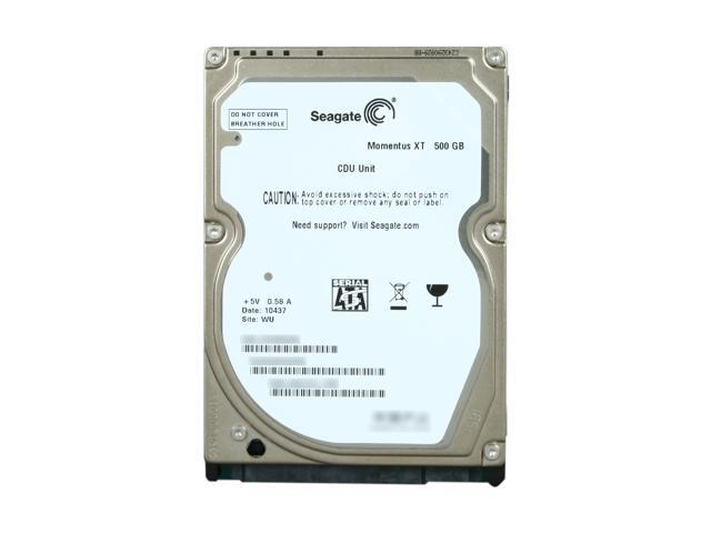 Seagate Momentus XT ST95005620AS 500GB 7200 RPM 32MB Cache SATA 3.0Gb/s with NCQ 2.5' Solid State Hybrid Drive Bare Drive
