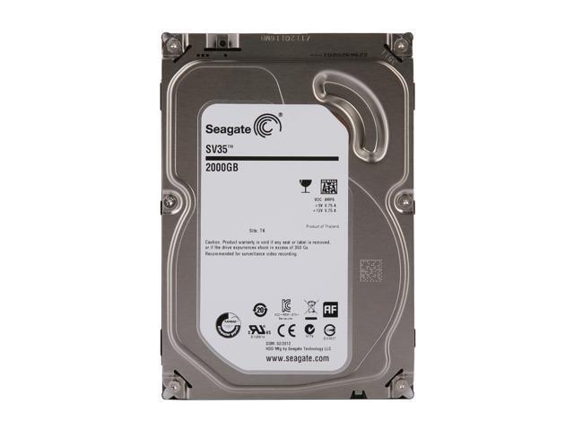 Seagate SV35.6 ST2000VX000 2TB 7200 RPM 64MB Cache SATA 6.0Gb/s 3.5' Surveillance Hard Drive Bare Drive