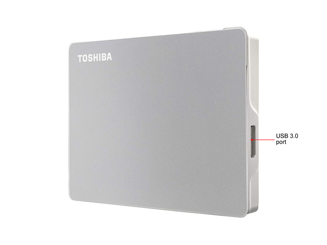 TOSHIBA 1TB Canvio Flex Portable External Hard Drive USB 3.0 Model HDTX110XSCAA Silver — photo 3