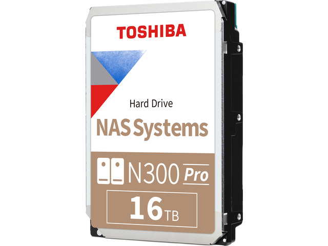 TOSHIBA N300 NAS PRO 16TB 7200 RPM 1GB Cache SATA 6.0Gb/s 3.5' Hard Drive