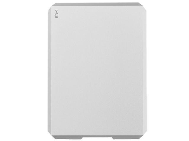 LaCie Mobile Drive 2TB External Hard Drive HDD - Moon Silver USB-C USB 3.0, for Mac and PC Computer Desktop Workstation Laptop (STHG2000400)