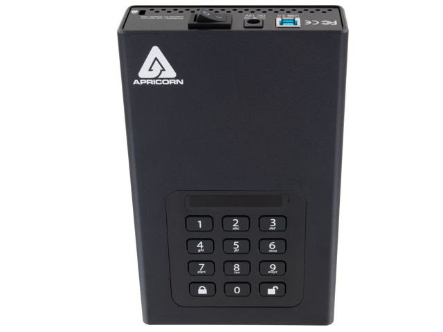 Apricorn Aegis Padlock DT 20 TB Desktop Hard Drive - 3.5' External - TAA Compliant - USB 3.0, USB 3.2 (Gen 1), USB 3.1 (Gen 1) - 256-bit AES-XTS...