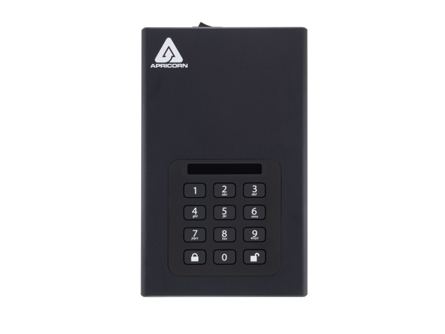 Apricorn Aegis Padlock DT 18 TB Desktop Hard Drive - External - TAA Compliant - USB 3.0 - 256-bit AES Encryption Standard (ADT-3PL256-18TB)