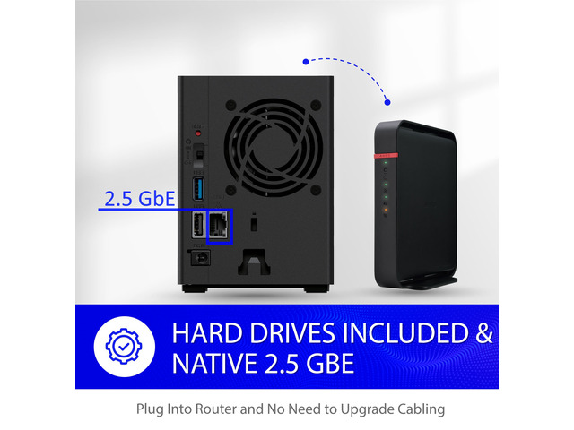 BUFFALO LinkStation SoHo 720 2-Bay Professional Office NAS 8TB (2x4TB) with Hard Drives Included — photo 4