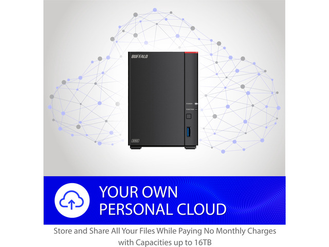 BUFFALO LinkStation SoHo 720 2-Bay Professional Office NAS 8TB (2x4TB) with Hard Drives Included — photo 3