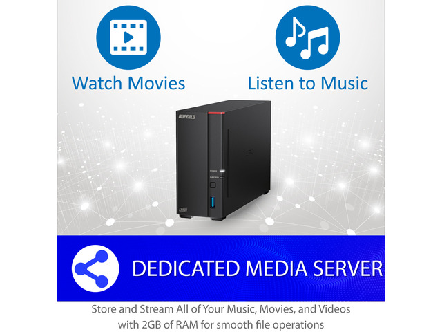 BUFFALO LinkStation 710 1-Bay Professional Network Storage 8TB (1x8TB) with Hard Drives Included β photo 4
