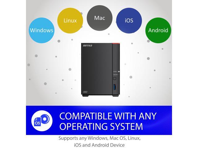BUFFALO LinkStation 720 2-Bay Professional Network Storage 16TB (2x8TB) with Hard Drives Included