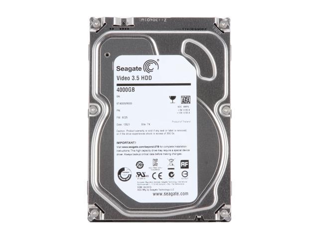 Seagate ST4000VM000 4TB 5900 RPM 64MB Cache SATA 6.0Gb/s 3.5' Internal Hard Drive Bare Drive