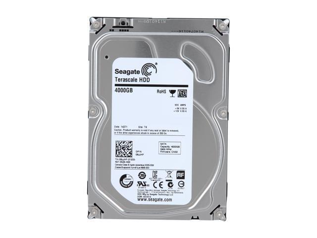 Seagate ST4000NC001 4TB 5900 RPM 64MB Cache SATA 6.0Gb/s 3.5' Terascale Hard Drive Bare Drive
