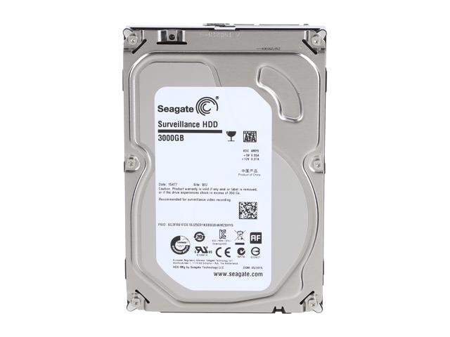 Seagate Surveillance 3TB 64MB Cache SATA 6.0Gb/s 3.5' Internal Hard Drive Model ST3000VX006