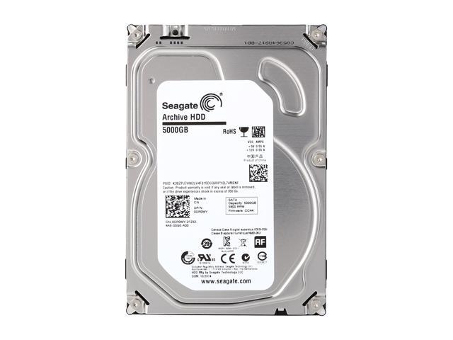 Seagate Archive HDD v2 ST5000AS0011 5TB 5900 RPM 128MB Cache SATA 6.0Gb/s 3.5' Internal Hard Drive - Bare Drive