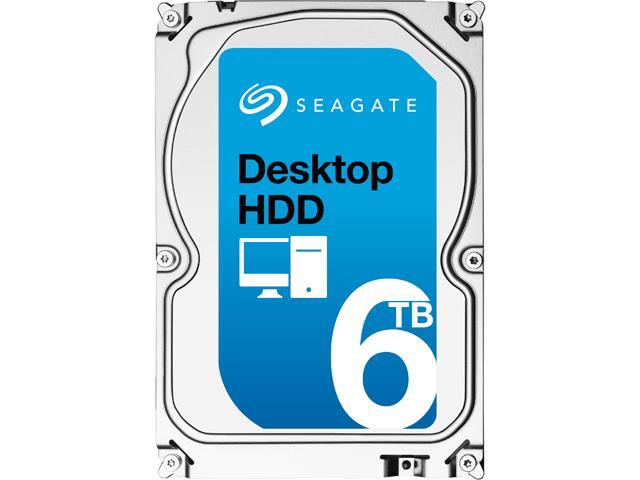 Seagate Desktop HDD ST6000DM001 6TB 128MB Cache SATA 6.0Gb/s 3.5' Internal Hard Drive Bare Drive