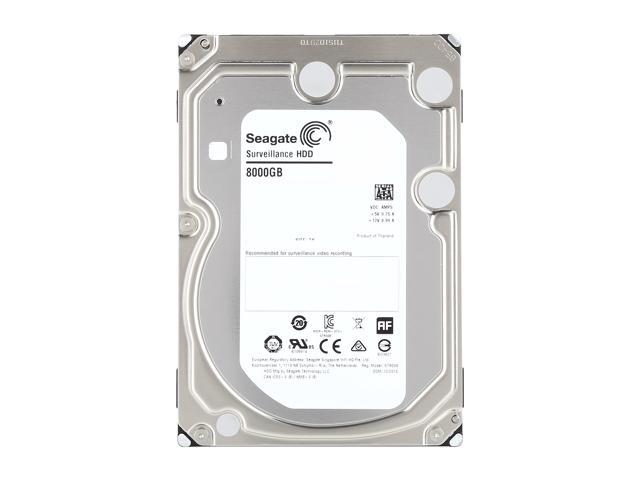 Seagate Surveillance HDD ST8000VX0002 8TB 256MB Cache SATA 6.0Gb/s 3.5' Internal Hard Drive Bare Drive