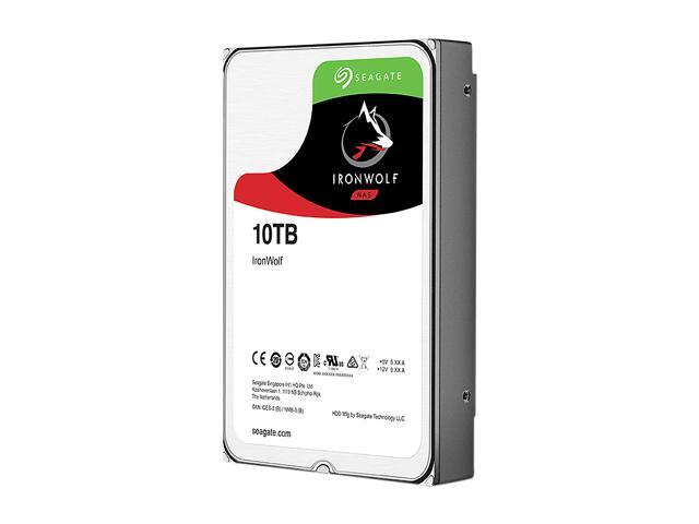 Seagate IronWolf 10TB NAS Hard Drive 7200 RPM 256MB Cache SATA 6.0Gb/s CMR 3.5' Internal HDD for RAID Network Attached Storage ST10000VN0004