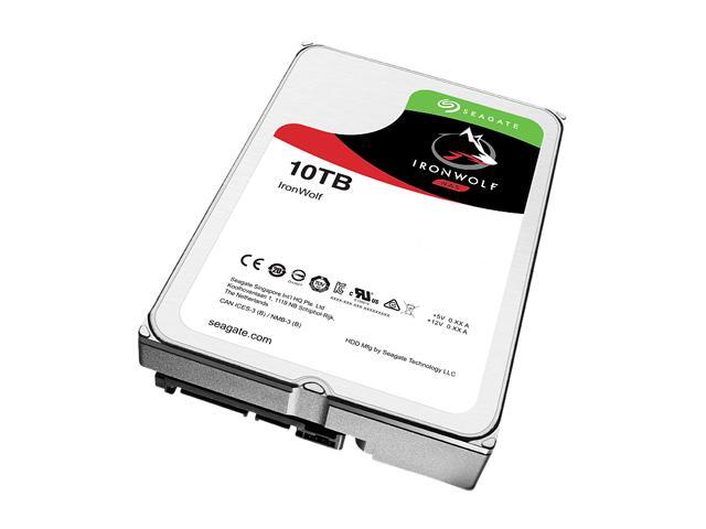 Seagate IronWolf 10TB NAS Hard Drive 7200 RPM 256MB Cache SATA 6.0Gb/s CMR 3.5' Internal HDD for RAID Network Attached Storage ST10000VN0004