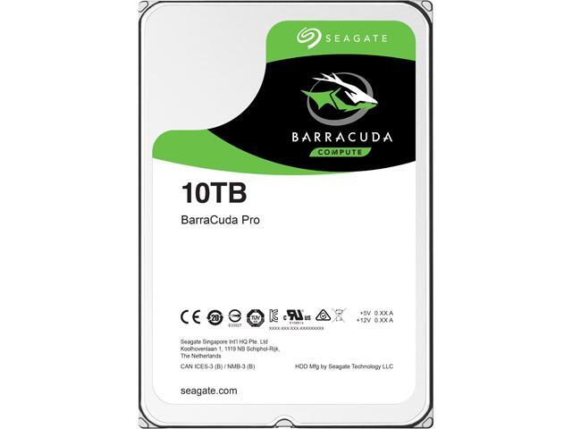 Seagate BarraCuda Pro ST10000DM0004 10TB 7200 RPM 256MB Cache SATA 6.0Gb/s 3.5' Hard Drive Bare Drive
