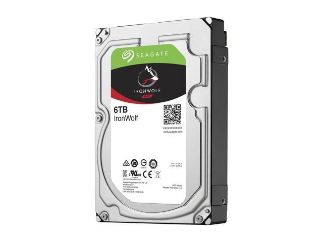 Seagate IronWolf 6TB NAS Hard Drive 7200 RPM 128MB Cache SATA 6.0Gb/s 3.5' Internal Hard Drive ST6000VN0041