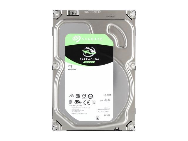 Seagate BarraCuda ST4000DM005 4TB 64MB Cache SATA 6.0Gb/s 3.5' Hard Drive Bare Drive